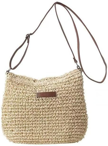 Women’s Woven Straw Crossbody Bag  Casual Summer Shoulder Handbag